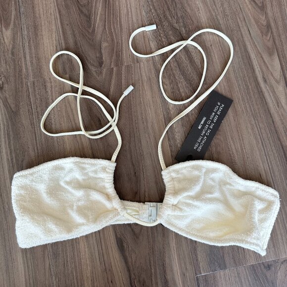 NWT Triangl Coconut Terry White Bikini XS - Picture 5 of 13